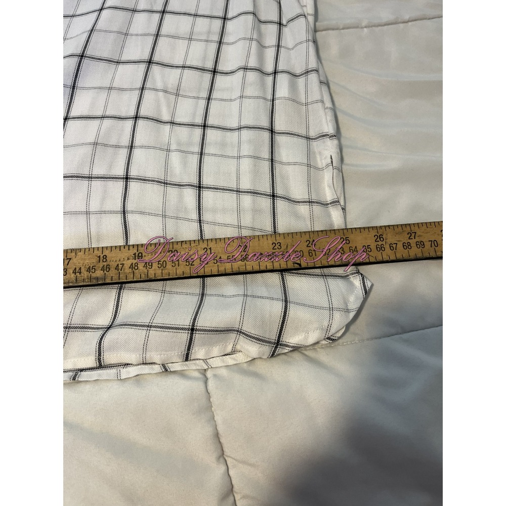 ✨New Old Navy Womens Tunic Shirt XL White Black Stripe V Neck Long Sleeve NWT✨ - Picture 8 of 10